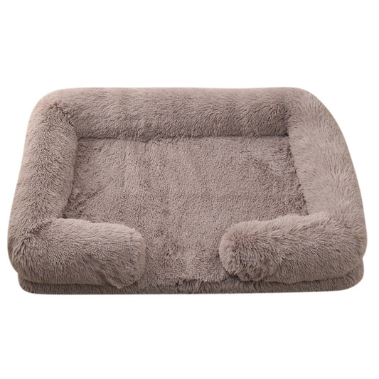 HKM-367699 Plush Round Pet Bed Dog Bed Winter