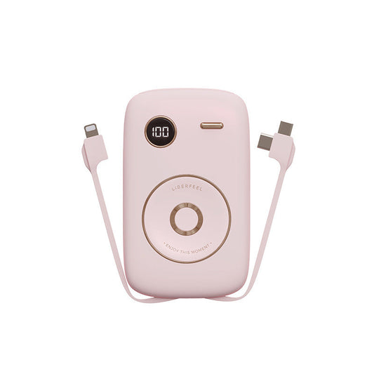 HKM-369683 Retro Portable Power Bank 10000mAh with Multi-U Port Output - Soft Case Polymer Lithium Ion Battery, Compact Size, Available in Multiple Colors