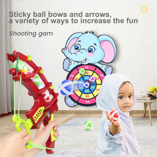 HKM-370131 Dinosaur Sticky Ball Dartboard Toy Set for Outdoor Fun and Learning