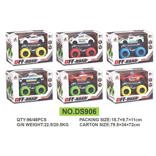 HKM-371859 Inertial Alloy Die-Cast Off-Road Climb Truck Toy with Big Wheels for Ages 3 and Up
