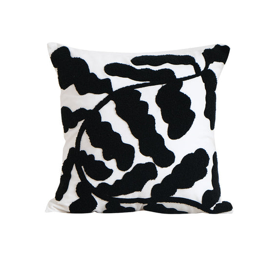 HKM-371987 Geometric Black and White Cushion Cover with Various Designs in Cotton and Acrylic 45x45cm & 30x50cm
