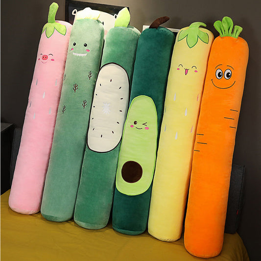 HKM-376339 Cartoon Strawberry Long Pillow Stuffed with Ppcotton Plush