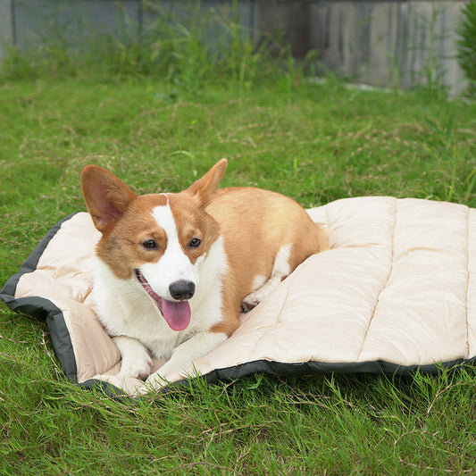 HKM-380691 Lightweight Waterproof Outdoor Pet Travel Pad - Beige, Available in Two Sizes
