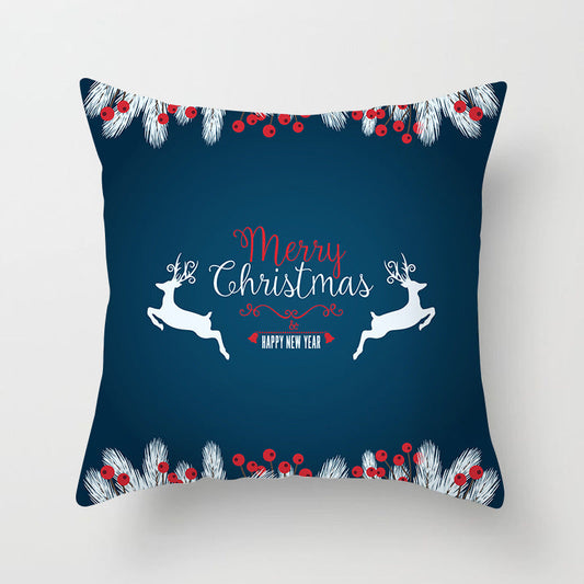 HKM-386643 Festive Cartoon Printed Cushion Cover for Living Room - 45x45 cm Polyester