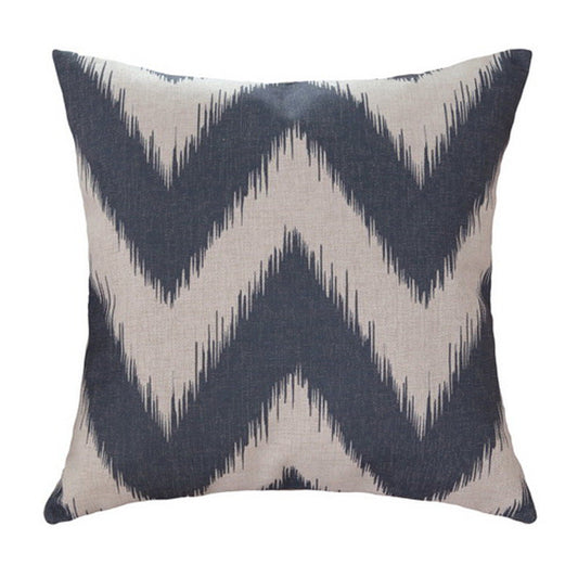 HKM-388691 Geometric Abstract Cotton and Linen Pillow - 45x45cm Filling Material: PP Cotton