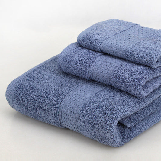 HKM-389139 Cotton Bath Towel Set - 3-Piece Gift Bag Packaging