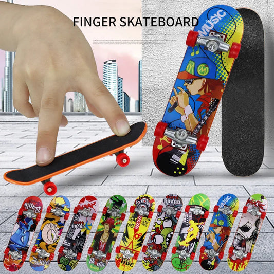 HKM-390867 Mini Finger Skateboard Set - Creative Desktop Toys for Stress Relief and Fun