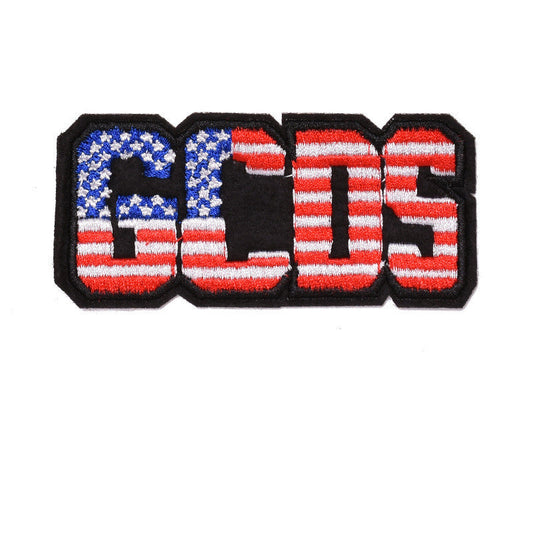 HKM-400595 Embroidered Fabric Flag Patch for Sewing on Apparel and Accessories
