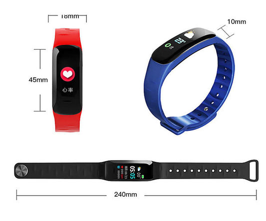 HKM-403731 Waterproof Smart Bracelet with Bluetooth Pedometer and Touch Screen, Ideal for All Ages