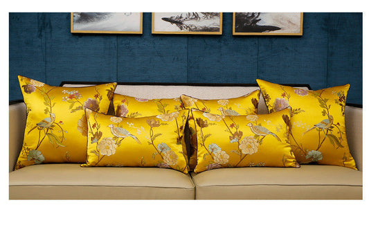 HKM-412179 Modern Chinese Landscape Jacquard Pillowcase in Various Colors and Sizes