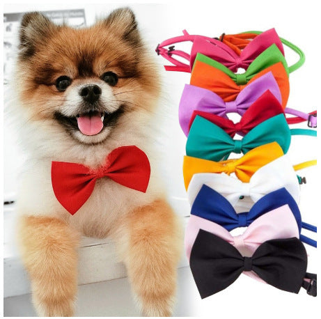HKM-412947 Cute Multi-Color Bow Tie Pet Lead for Dogs and Cats - Stylish Cloth Accessory