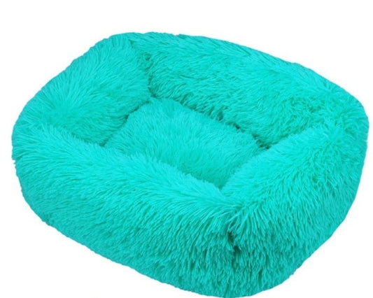 HKM-413715 Thick Warm Plush Pet Nest Cushion in Dark Green, XL and XXL Sizes