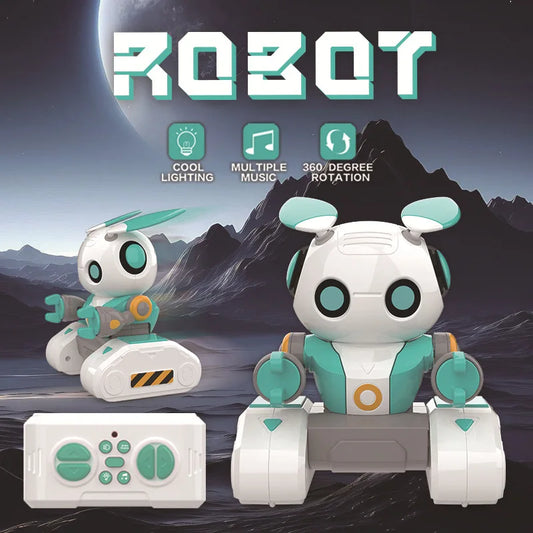 HKM-416147 Smart Remote Control Rabbit Robot Toy with Light and Sound for Kids Ages 5 and Up
