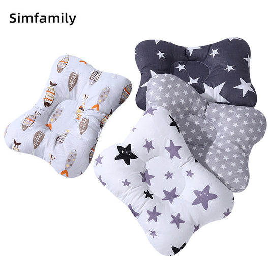 HKM-416851 Baby Shaping Pillow for Infants - Anti-Deviation Head Support, Multiple Colors Available, Cotton & Polyester Fiber Filling, 25x16cm