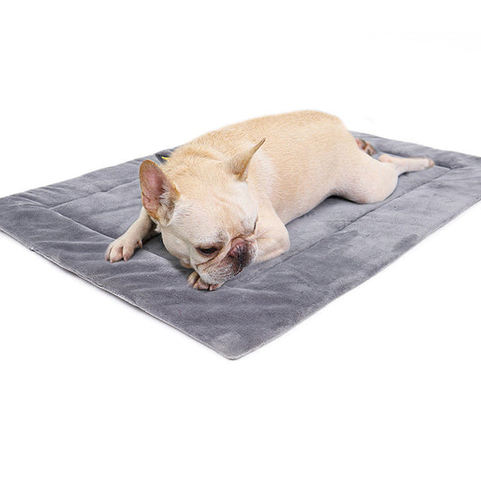 HKM-417235 Self-Heating Pet Sleeping Pad - Soft Fleece Blanket for Dogs and Cats, Waterproof, Anti-Slip, Machine Washable, Multiple Sizes