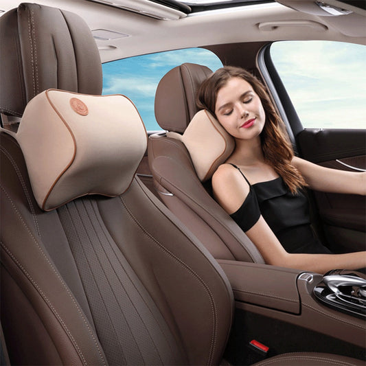 HKM-417555 Memory Foam Car Headrest and Neck Pillow with Polyester Cover