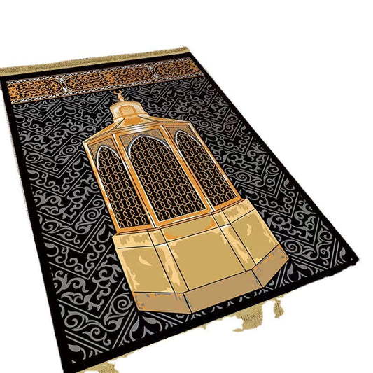 HKM-418707 Versatile Bedside & Coffee Table Blanket, Wear-Resistant Non-Slip Polyester Fiber Mat