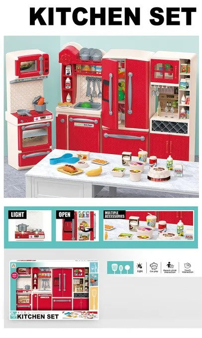 HKM-421011 Mini Plastic Refrigerator Play Set for Kids - Pretend Kitchen Toy for Ages 2 to 14