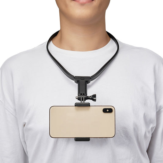 HKM-424851 Hanging Neck Collar Mobile Phone Holder for Sports Cameras and Smartphones