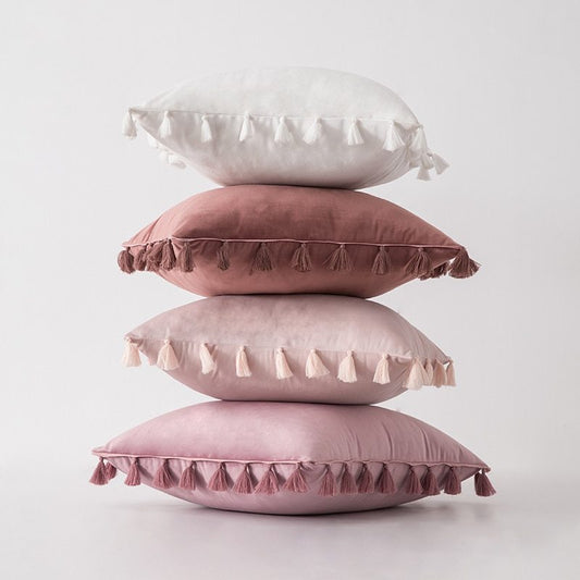 HKM-435987 Plush Velvet Sofa Pillowcase for Cozy Home Decor