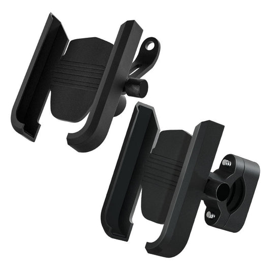 HKM-437203 Universal Shockproof Mobile Phone Holder for Handlebar and Mirror - Adjustable Width for 4-6.5 Inch Screens
