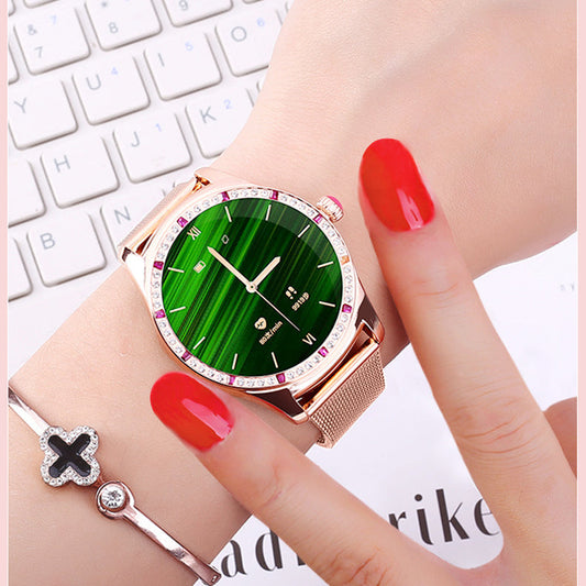 HKM-438803 Fashion Smart Watch with Local Music, Bluetooth Calling, Health Monitoring, and Menstrual Reminder