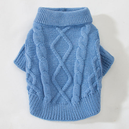 HKM-442323 Spring Knitted Rib Sweater for Small Dogs and Cats in Multiple Colors