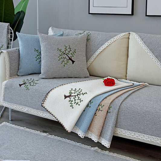 HKM-442963 Cotton Linen Modern Minimalist Cushion Sofa Cover in Various Sizes and Colors