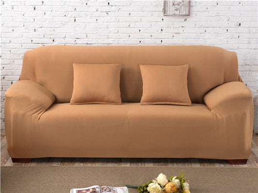 HKM-445267 Universal Non-Slip Sofa Cover in Solid Colors for Sectional & Lounge Furniture