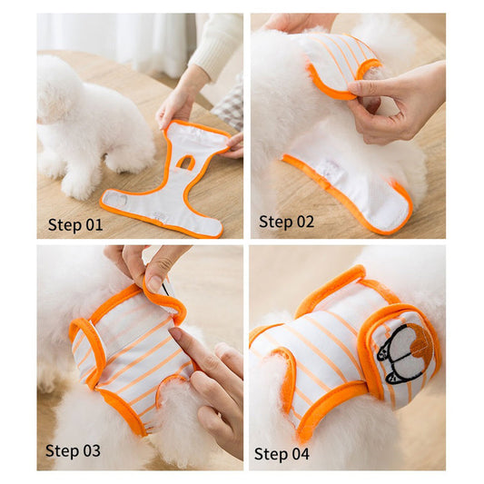 HKM-453779 Pet Menstrual Pants with Special Pads - Comfortable Physiological Care for Dogs, Various Sizes and Colors Available