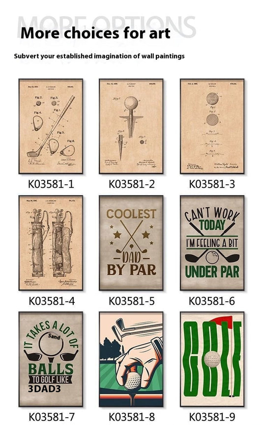 HKM-460947 Retro American Sports Stadium Wall Art Hanging Painting - Multiple Sizes and Frames Available