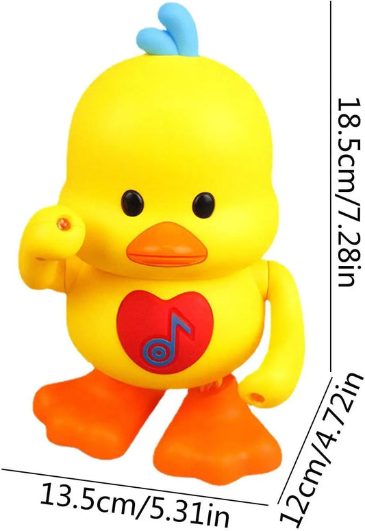 HKM-461651 Glowing Yellow Duck Toy for Kids - Walking, Dancing, Singing & Talking Educational Fun
