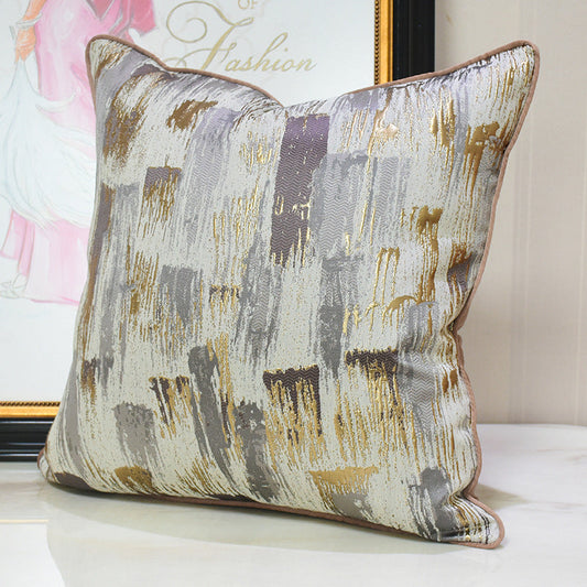 HKM-463059 Modern Minimalist Brown Throw Pillowcase for Outdoor Relaxation - Multiple Sizes Available