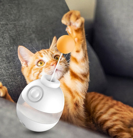 HKM-463763 Feather Bell Pet Cat Toy Funny Stick Tumbler