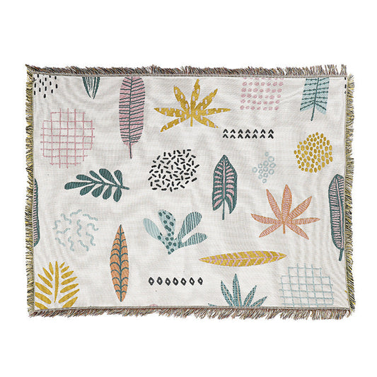 HKM-473683 Geometric Pattern Blanket for All Seasons - 130x160 cm, Multiple Color Options