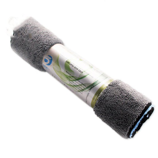 HKM-473939 Microfiber Car Wash Towel Cleaning Cloth - 30cm x 40cm, Polyester & Nylon Blend, 350g