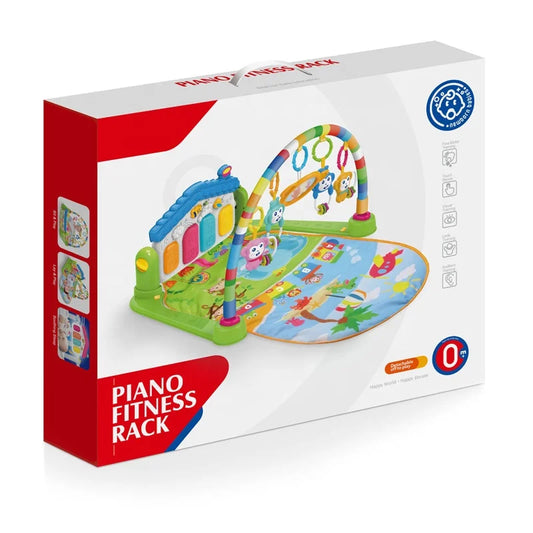 HKM-477459 Educational Baby Piano Gym Mat with Music and Lights for Infants and Toddlers 0-4 Years