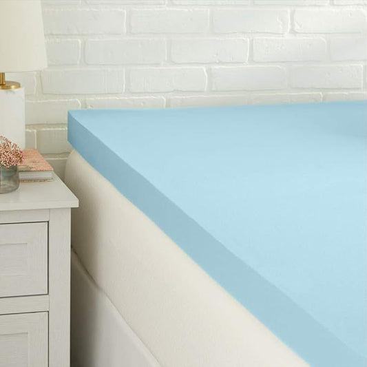 HKM-479123 Solid Color Memory Foam Mattress Cover for Enhanced Comfort and Support