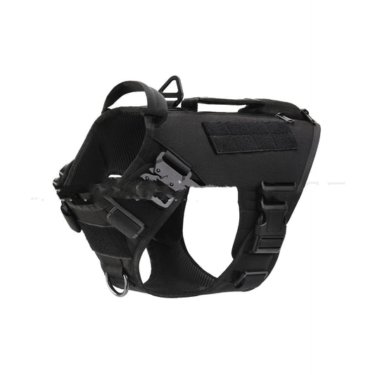 HKM-484371 Tactical Dog Chest Harness with Adjustable Straps and Accessories