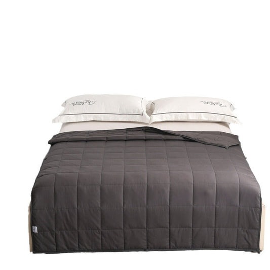 HKM-489171 Cotton Gravity Blanket for Deep Sleep - Dark Gray, Multiple Weights Available