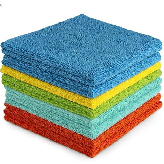KTX-489747 Versatile Microfiber Kitchen Dishcloths - 5 Pack in Assorted Colors
