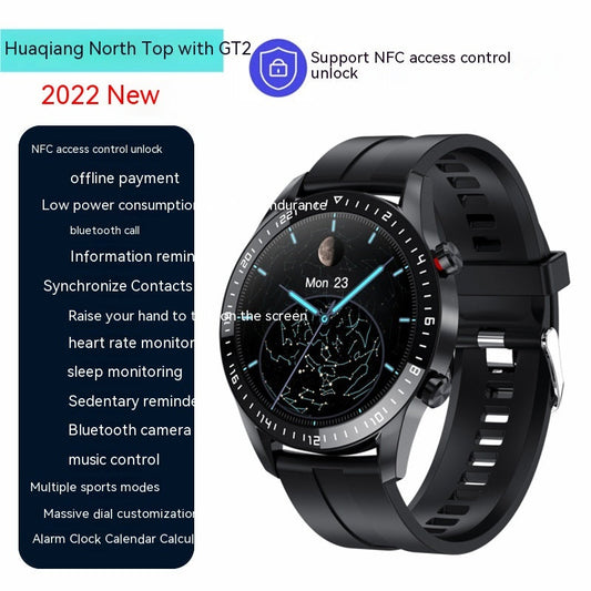 HKM-504339 NFC Smart Watch with Bluetooth Calling and Health Monitoring Features