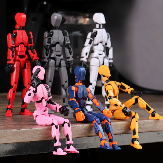 HKM-506131 Multi-Articular 13 Joint Action Figure - Moveable Creative Robot Toy for Ages 2 and Up