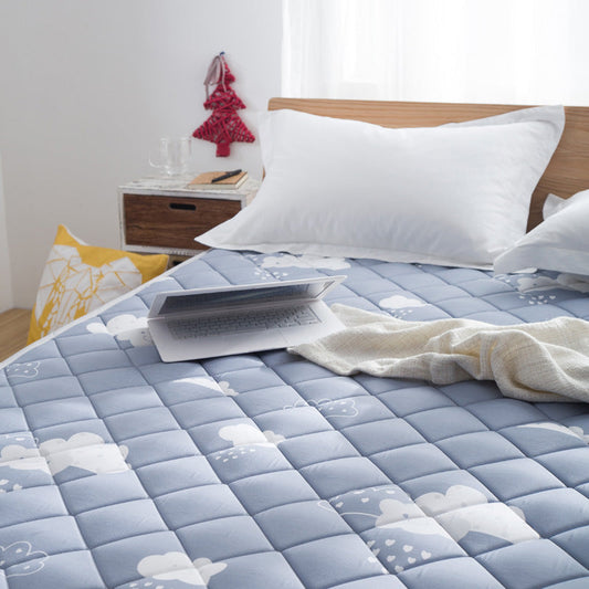 HKM-506195 Foldable Non-Slip Double Thin Mattress for Dormitory and Tatami Bed Use