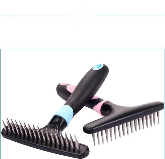 HKM-506835 Stainless Steel Pet Grooming Comb for Effortless Hair Removal
