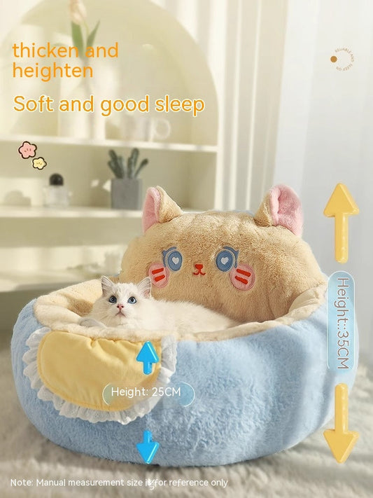 HKM-513171 Cozy Deep Sleep Pet Bed Mat for Cats - Available in Two Sizes