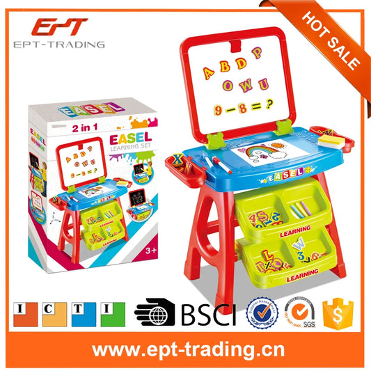 HKM-514835 Colorful Kids Erasable Drawing Board Educational Learning Toy Set for Ages 2-4