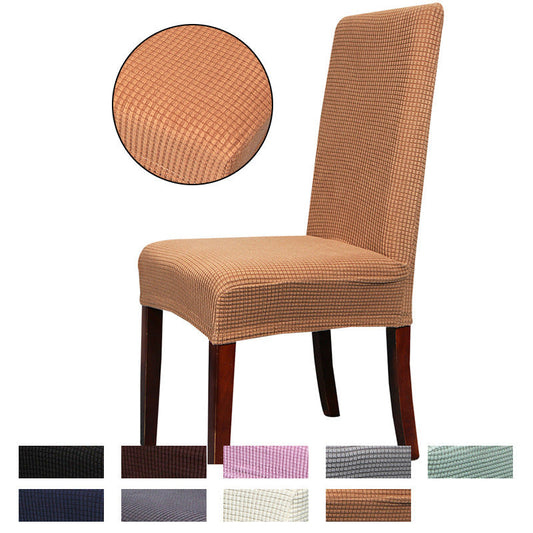 HKM-524627 Elastic Polyester Half Seat Cover for Chairs - Multiple Sizes & Colors Available