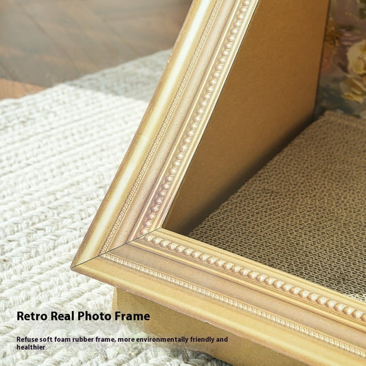 HKM-525523 Oil Painting Cat Scratch Board Nest - Two-in-One Functional Decor