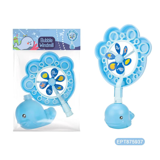 HKM-529491 Colorful Outdoor Bubble Machine Toy for Kids - Giant Bubble Blowing Fun